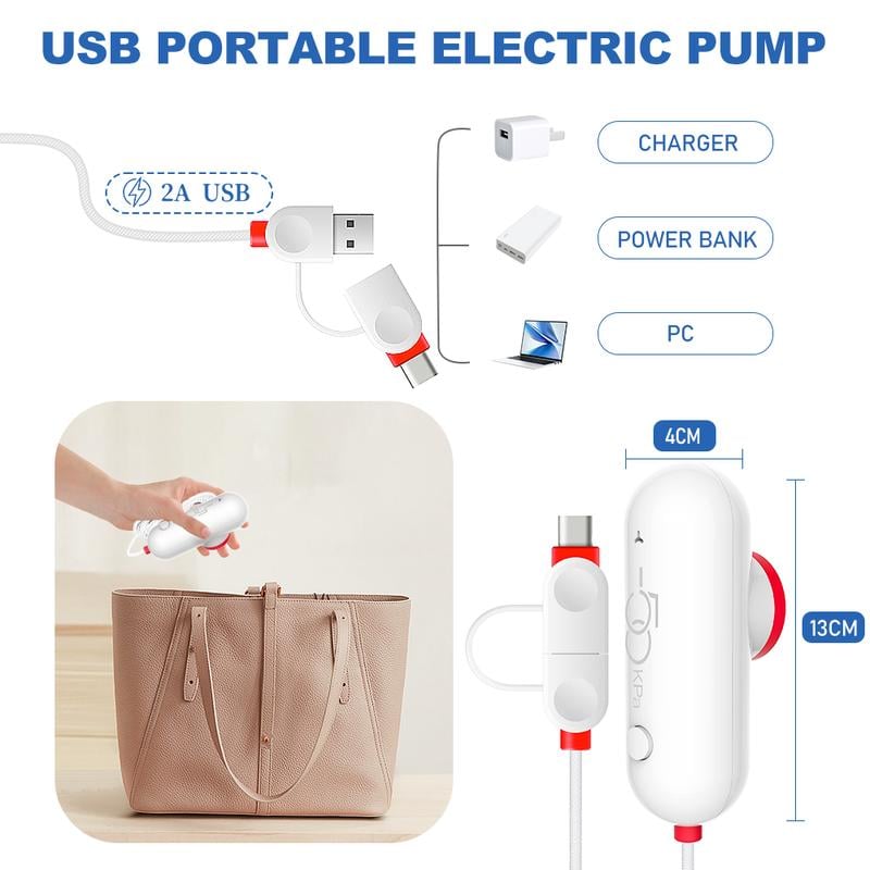 🔥12 Pack Compact Vacuum Storage Bags with USB Electric Pump for Clothes