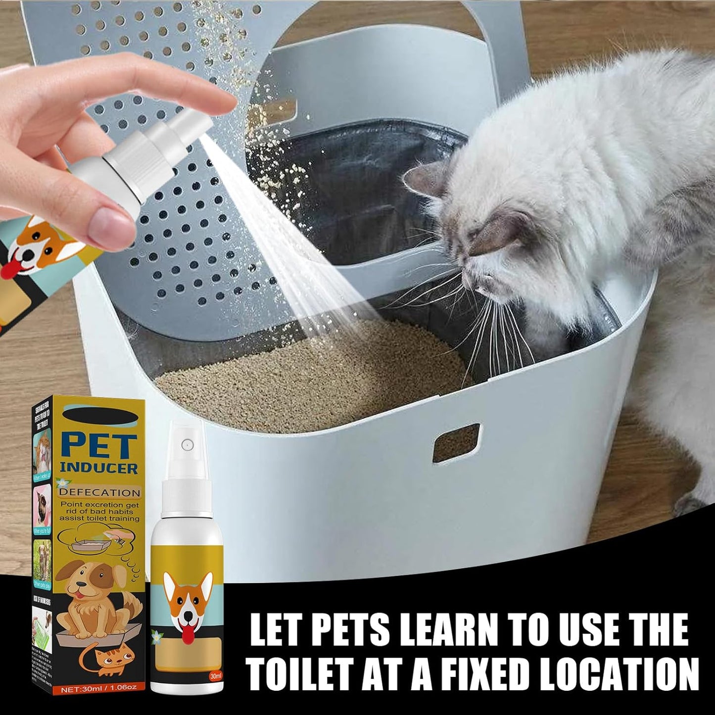 Natural Potty Training Spary for Dog & Cat (Buy 1 Get 1 Free 😍) 30ml each