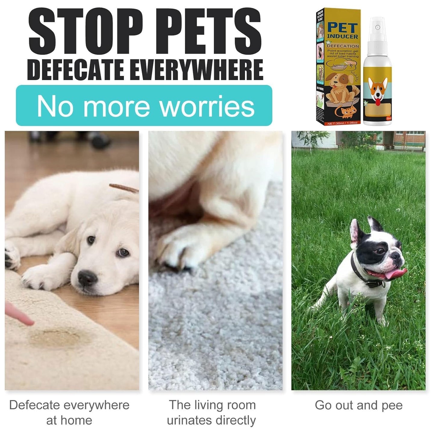 Natural Potty Training Spary for Dog & Cat (Buy 1 Get 1 Free 😍) 30ml each