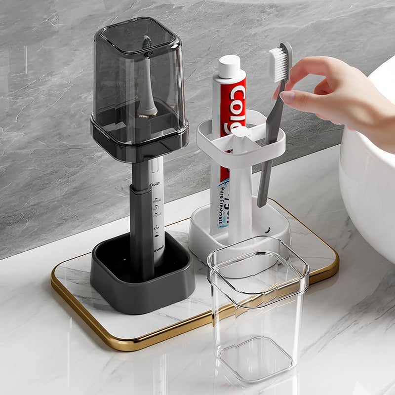 🪥 Stylish Toothbrush Holder with Cover (BUY 1 GET 1)