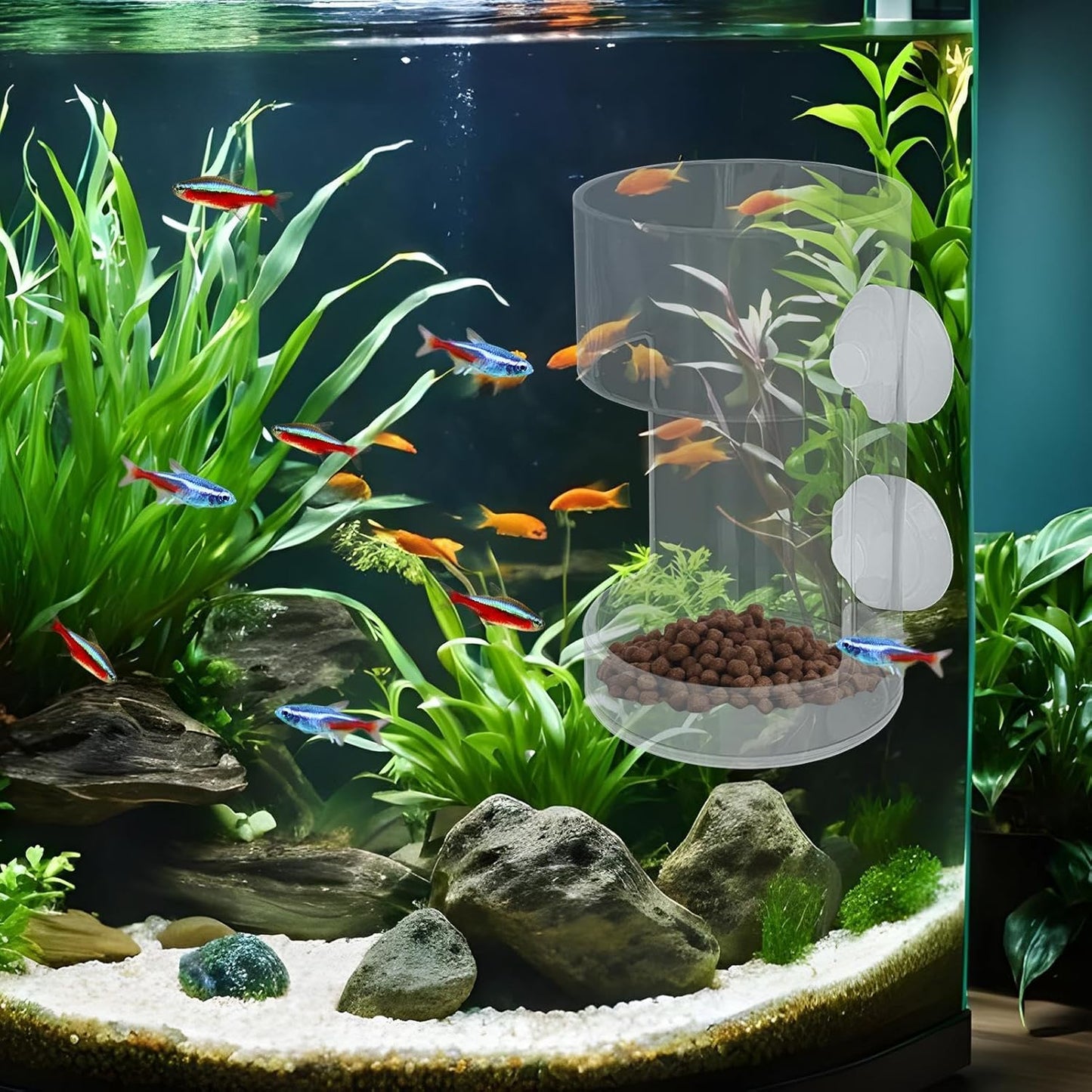 Aquarium Fish Feeder Dispenserš„No Mess Aquarium Feederš„