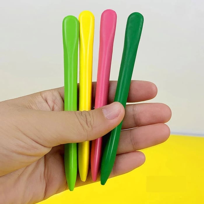 36-color triangular crayons - non-toxic, washable colored oil pastel painting
