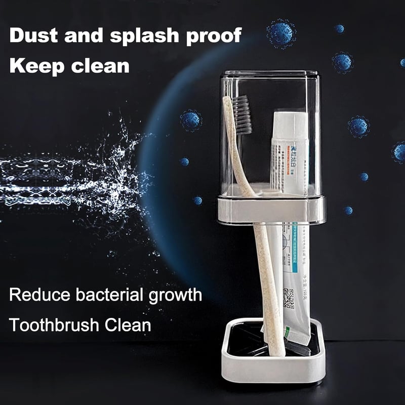🪥 Stylish Toothbrush Holder with Cover (BUY 1 GET 1)