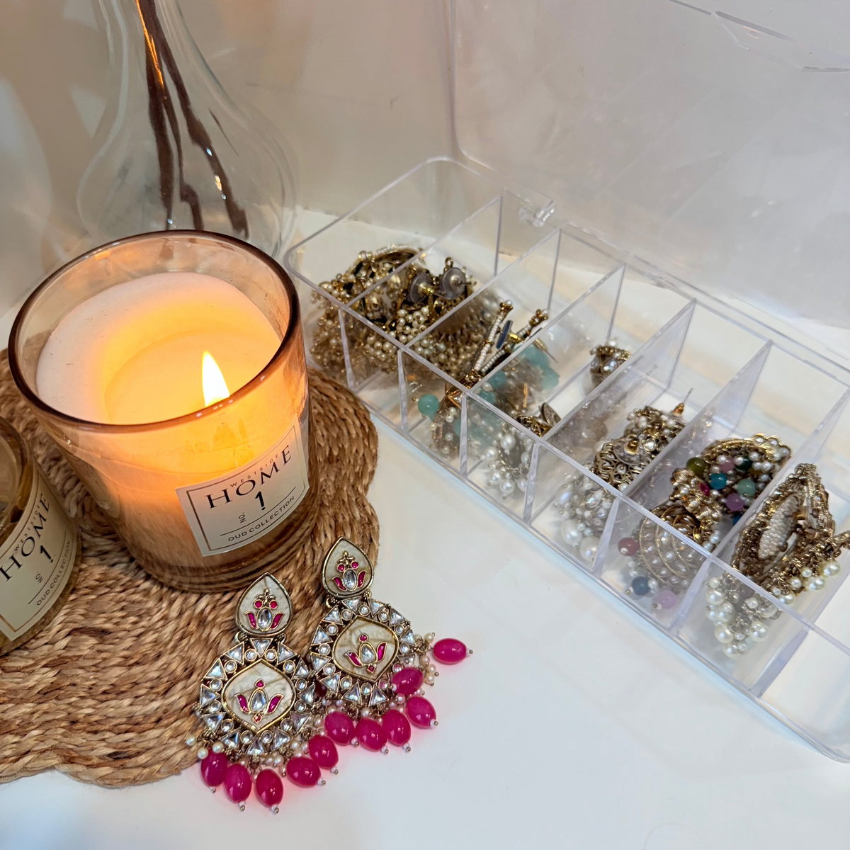Acrylic Transparent Jewelry Organizer Box