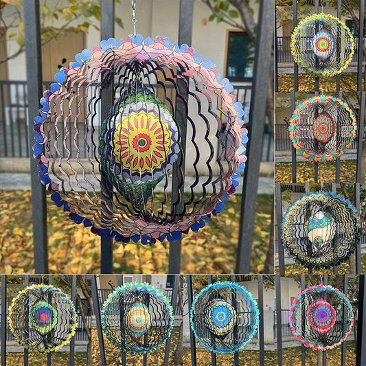 (🎁2025 New 🎁) 3D Colorful Wind Spinning Mandala